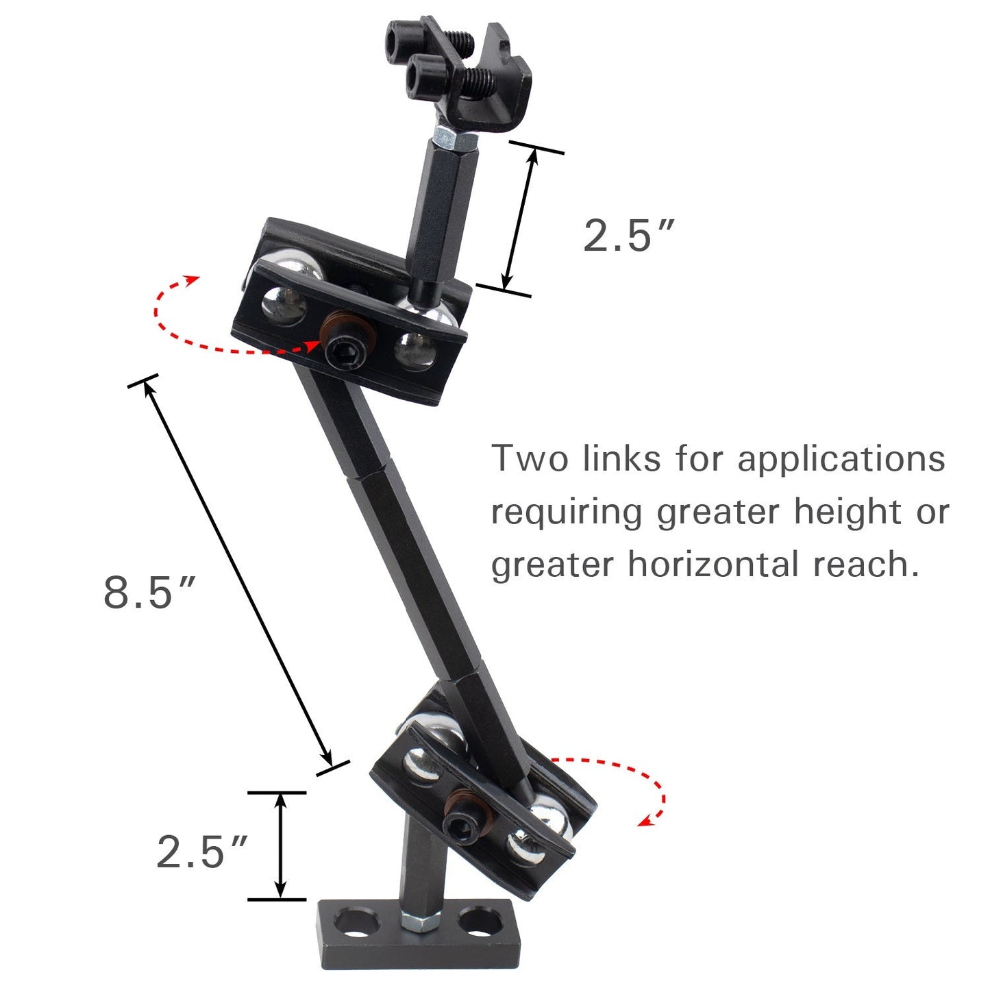 Third Hand Adjustable Clamp Arm with Bolt-Down Base