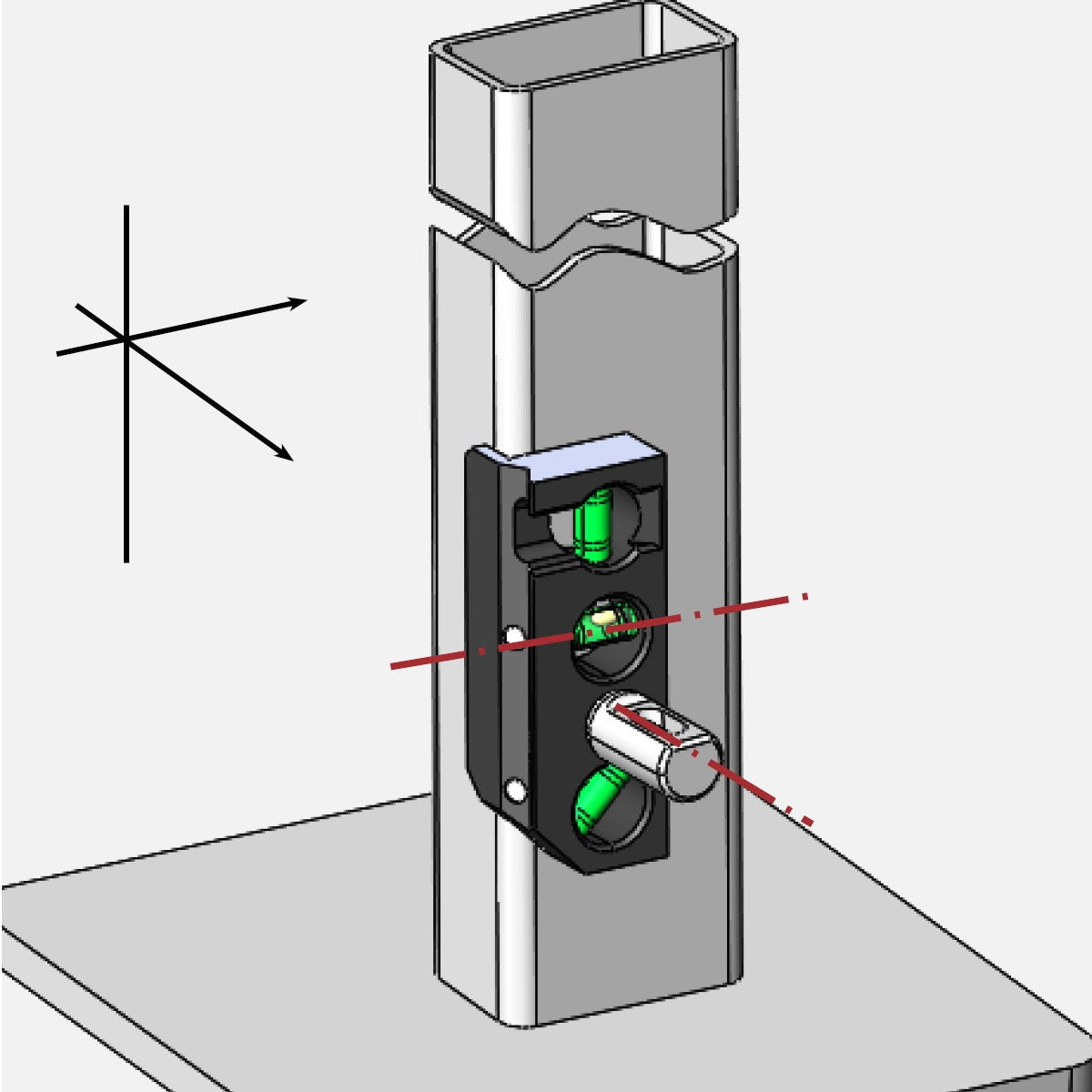 3-Axis Magnetic Level with EZ-View Vials