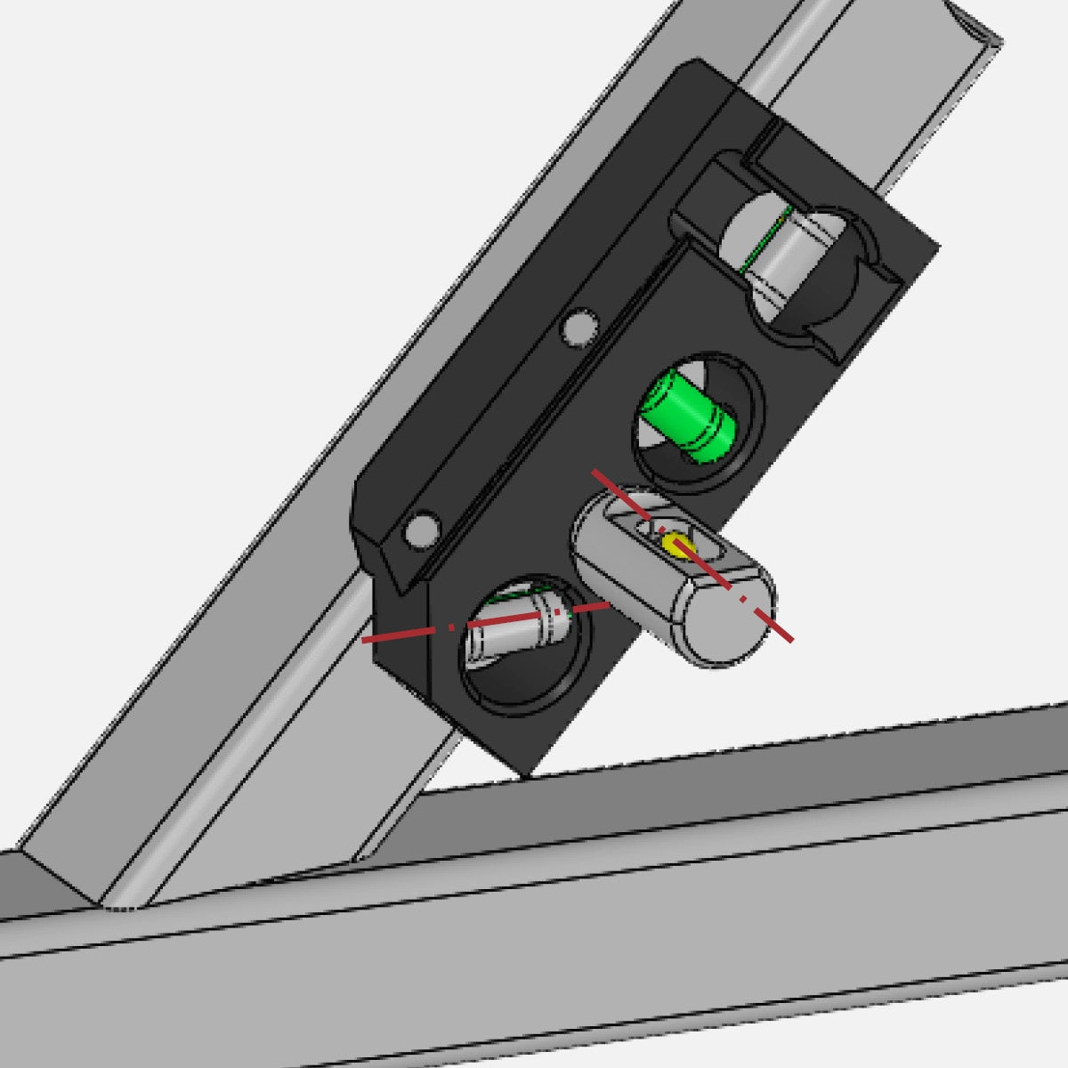 3-Axis Magnetic Level with EZ-View Vials