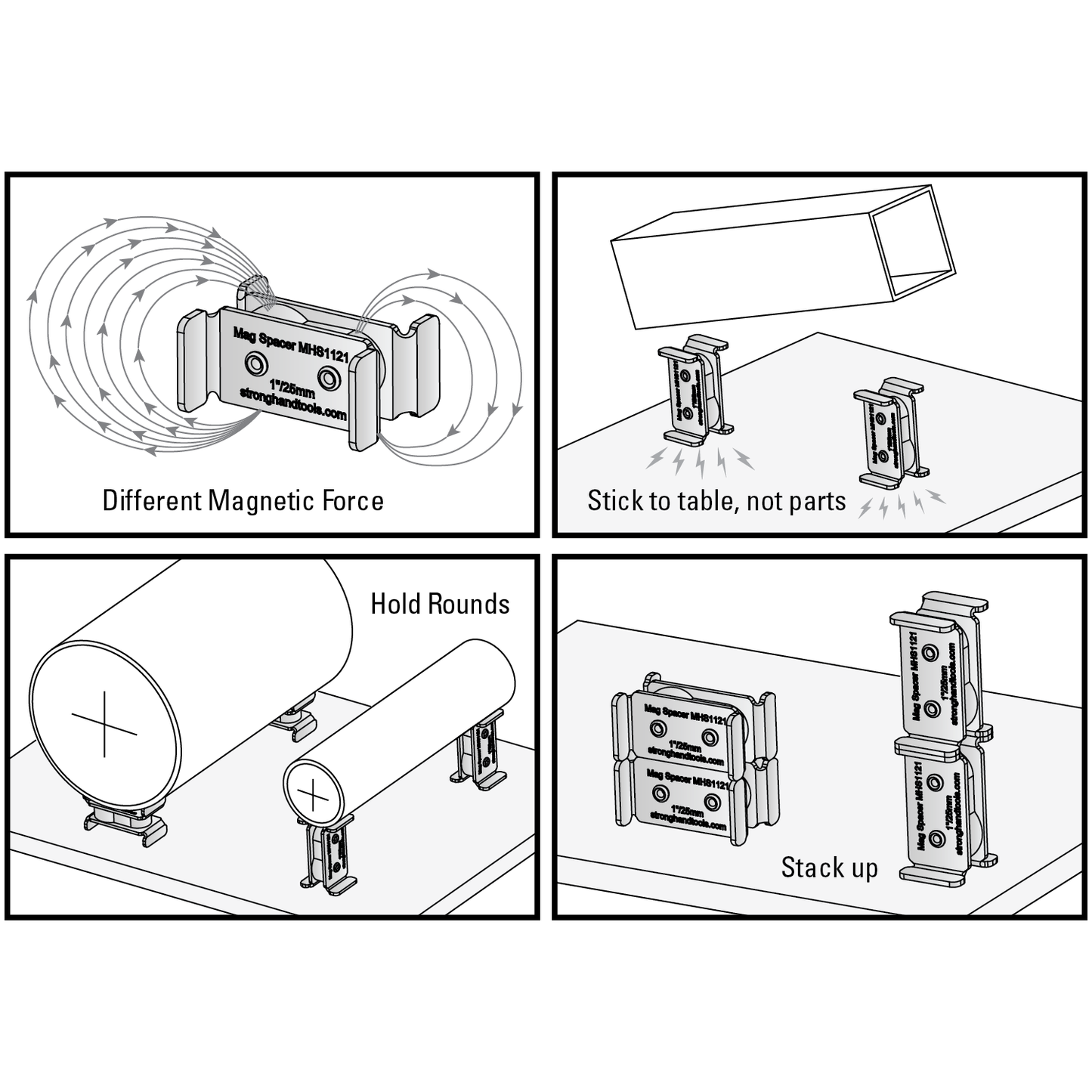 Magnetic Spacers (4-pack)