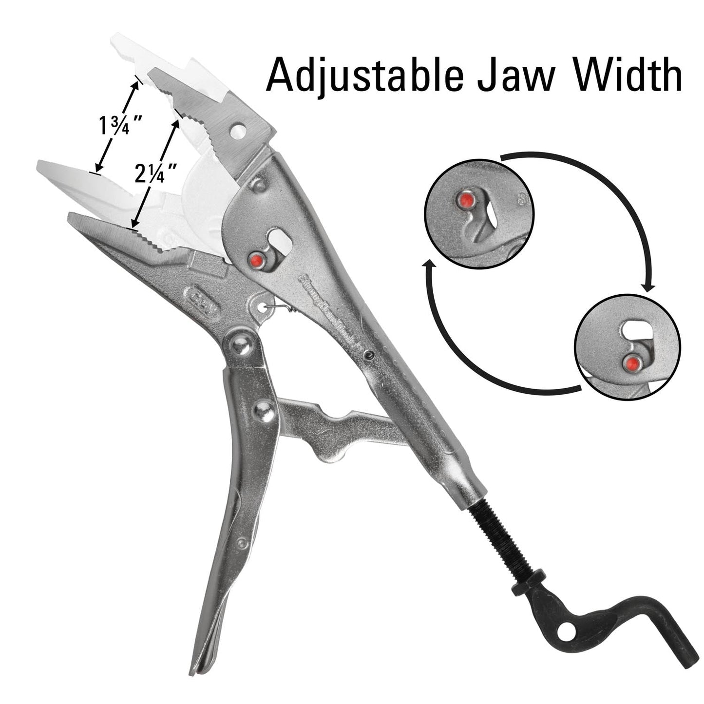 Extractor Adjustable Locking Pliers, 7.5"