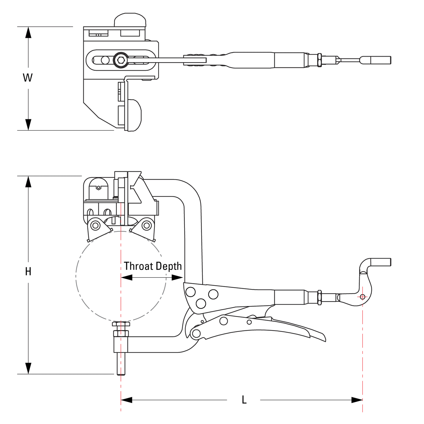 Pipe Joint Pliers, Ø2.5"