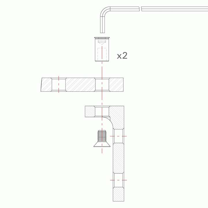 Side Bracket for MAX Table & Rhino Cart [5/8"]