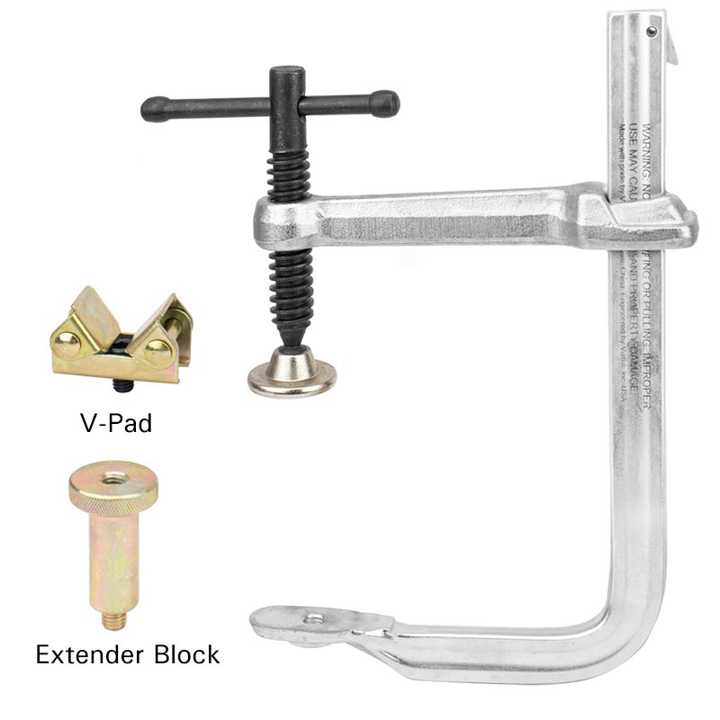 Light Duty F-Clamp, 114 mm (4-in-1)