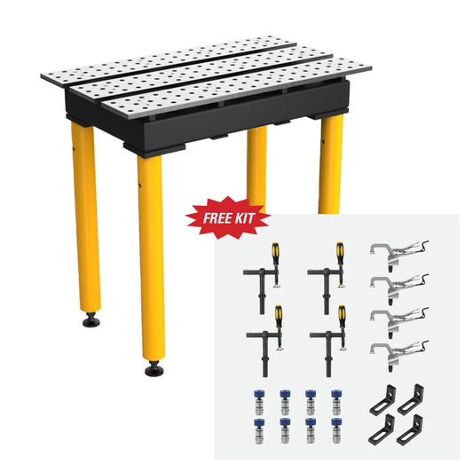 MAX Slotted 2' x 3' Table with FREE 20-pc Fixturing Kit