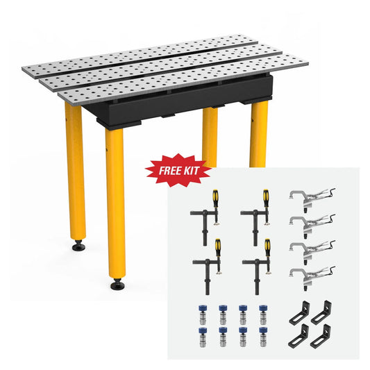 MAX Slotted 2' x 4' Table with FREE 20-pc Fixturing Kit